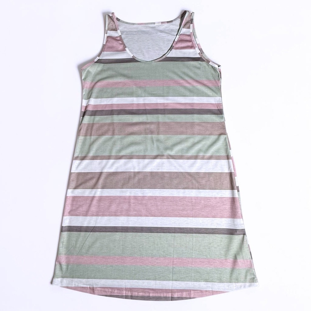 SHEIN Lot of 3 Black One Shoulder Romper Ribbed Colorful & Striped Tank Dress M - Picture 12 of 16